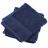 Lot de 2 serviettes invité 30x30 cm LUXOR bleu marine