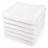Lot de 6 serviettes de toilette 50x90 cm ALPHA blanc