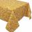 Nappe carrée enduit 120x120 cm AMANDIER jaune Safran