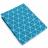 Nappe ronde 180 cm imprimée 100% polyester PACO géométrique bleu curacao