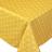 Nappe carrée 170x170 cm imprimée 100% polyester PACO géométrique jaune Maïs