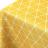 Nappe carrée 170x170 cm imprimée 100% polyester PACO géométrique jaune Maïs