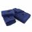 Parure de bain 8 pièces 100% coton 550 g/m2 PURE FOOTBALL Bleu Marine