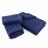 Parure de bain 8 pièces 100% coton 550 g/m2 PURE GOLF Bleu Marine