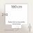 Parure de lit 160x210 cm percale de coton CONTRE-COURANTS blanc 2 pièces