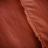 Parure de lit 240x220 cm 100% polyester MICRO LAVÉE rouge terracotta 3 pièces