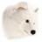Peluche trophée Loup blanc Lucy collection Polaire