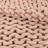 Plaid tricoté grosse maille 120x150 cm CHUNKY Rose