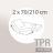 Protège matelas imperméable 2x70x210 cm lit articulé TPR bonnet 23cm ARNON molleton 100% coton contrecollé polyuréthane