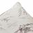 Taie d'oreiller 50x70 cm percale de coton LES ROCHEUSES imprimée montagne blanc Mascarpone