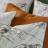 Taie d'oreiller 65x65 cm percale de coton LES ROCHEUSES imprimée montagne blanc Mascarpone