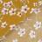 Tissu coton cretonne enduite motif fleurs AMANDIER jaune Safran