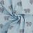 Tissu coton percale motif ours BALOO Bleu