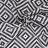 Tissu polyester motif géométrique PANAMA Noir