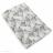 Tissu polyester tissé teint motif géométrique SHELL gris Perle