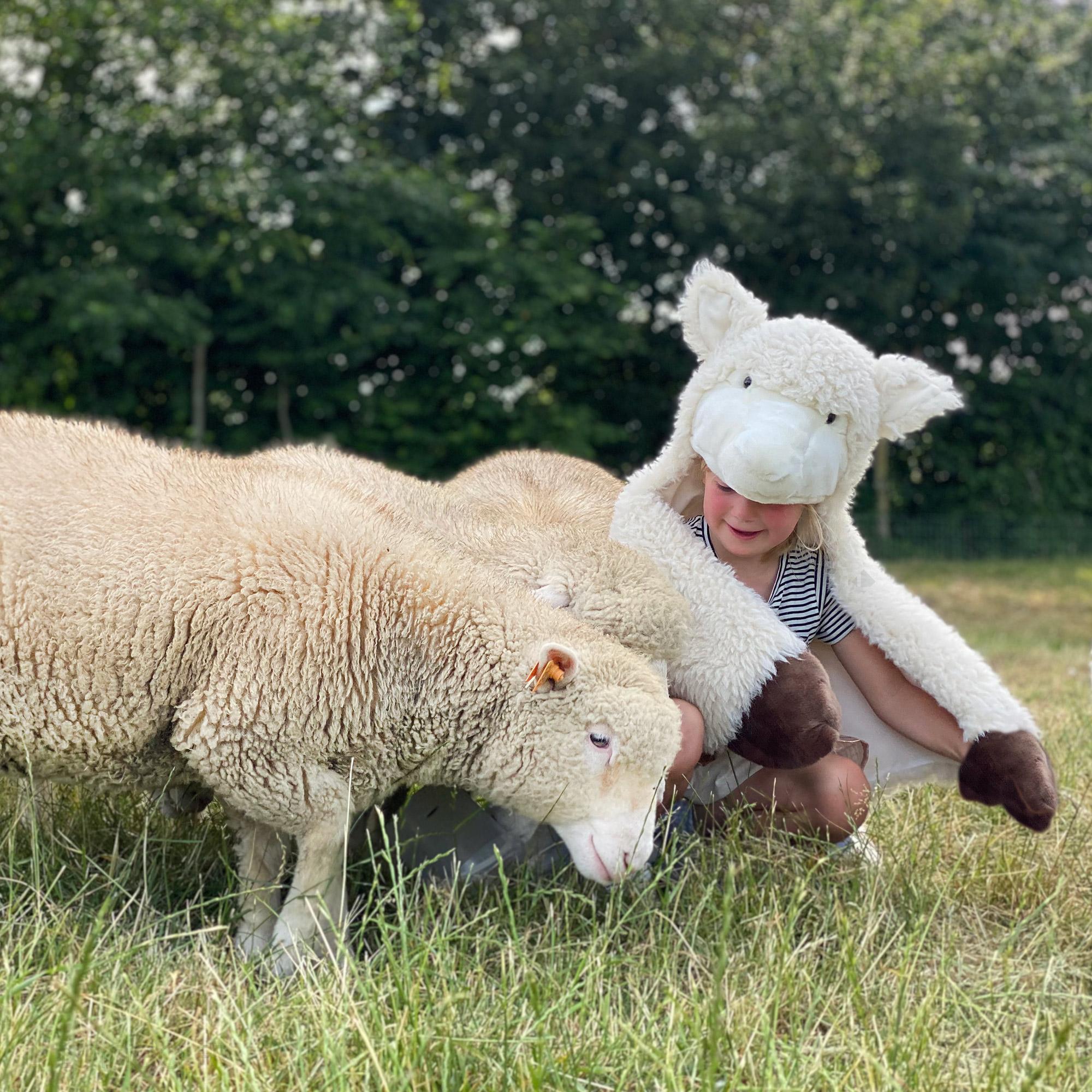 Déguisement en peluche pour enfant Basse-cour Mouton Harry