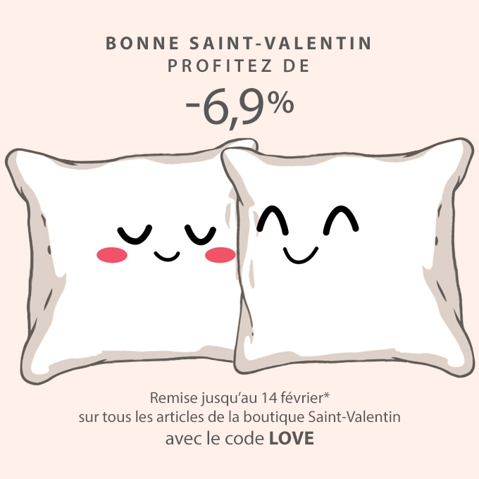 Remise Saint-Valentin 6,9% code LOVE